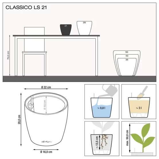 Lechuza Classico Color LS 21, Muskat