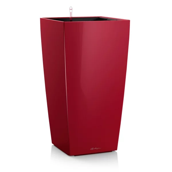Lechuza CUBICO Premium 50, Scarlet Red High Gloss